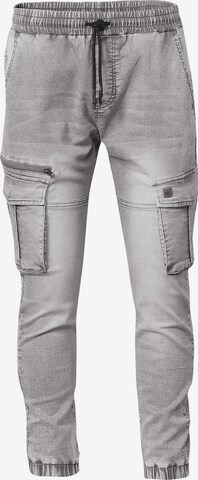 Pantalon cargo KOROSHI en gris : devant