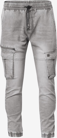 Coupe slim Pantalon cargo KOROSHI en gris : devant