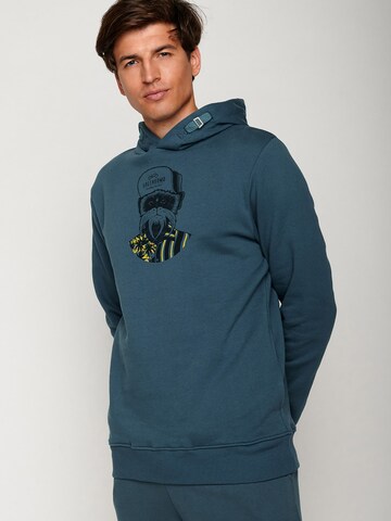 GREENBOMB Sweatshirt 'Animal Monkey' in Blau: Vorderseite