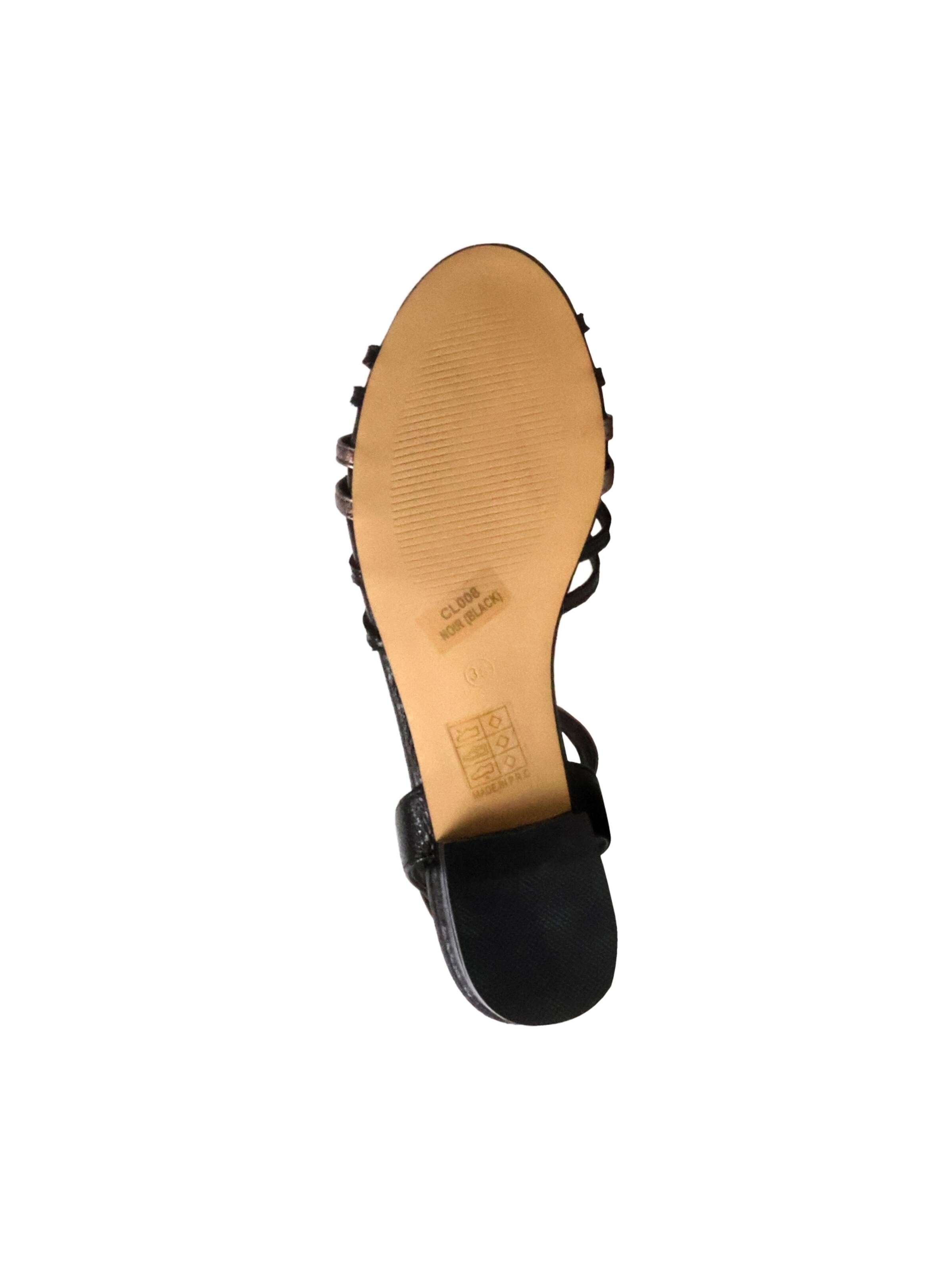 POTI PATI Sandaal 'Supermodische Riemchensandalen' in Zwart