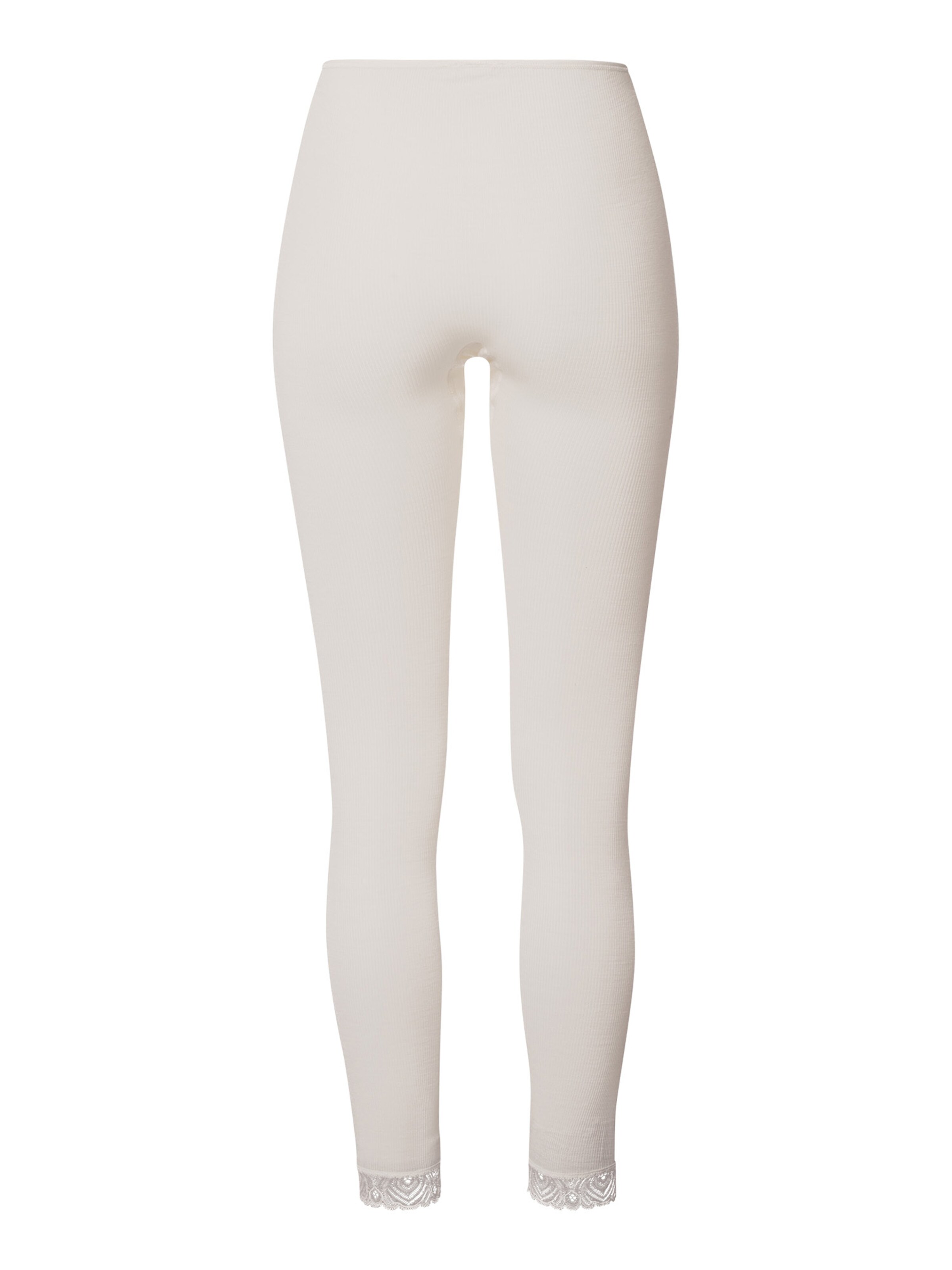 Skinny Leggings ' Woolen Lace ' Hanro en blanc