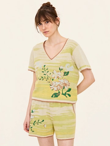 Odd Molly Shirt 'Sunset' in Grün: Vorderseite
