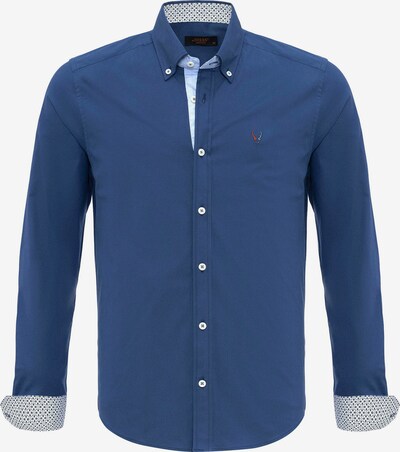 By Diess Collection Button Up Shirt in marine blue / Smoke blue / Red, Item view