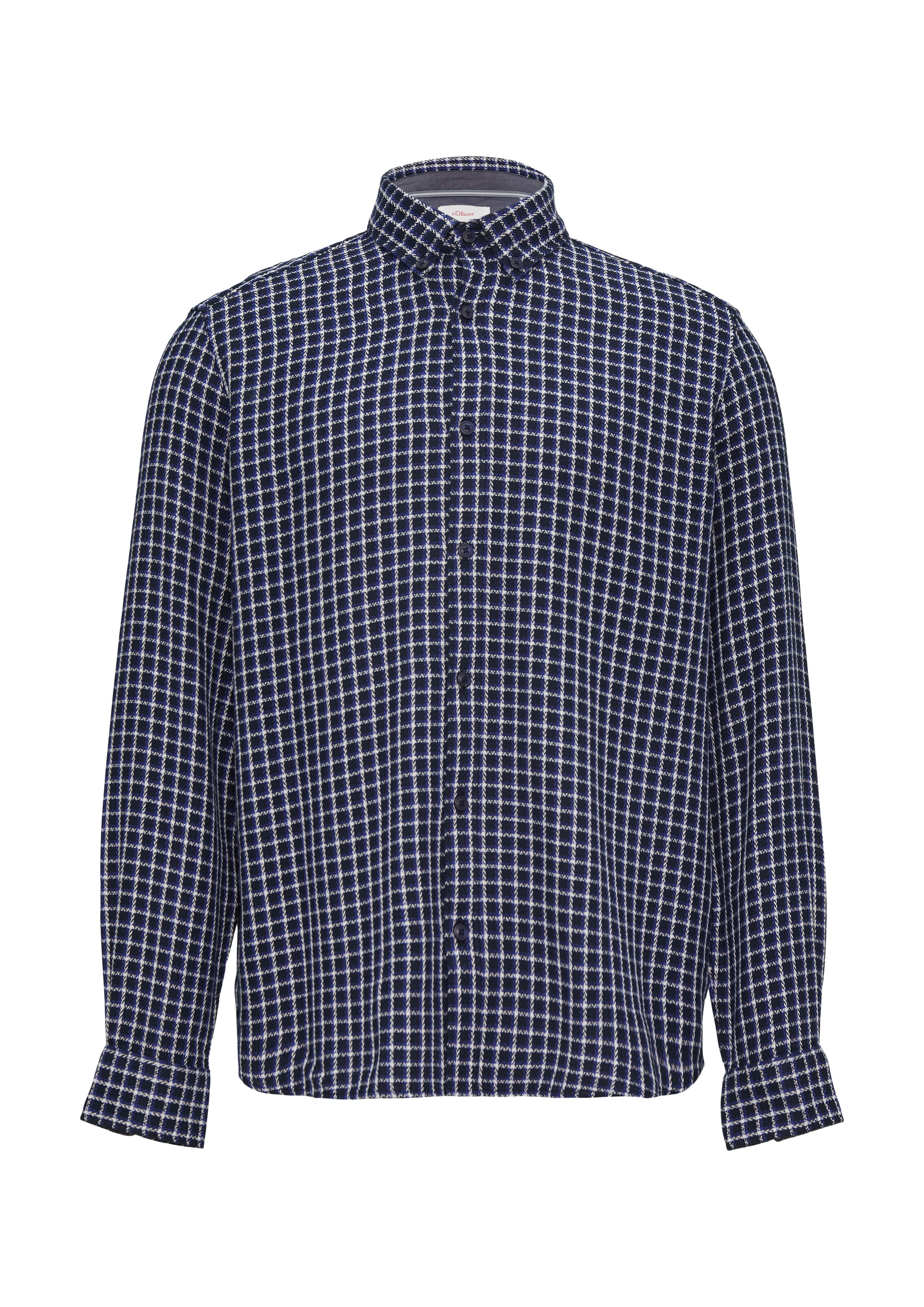 s.Oliver Button Up Shirt in Blue: front