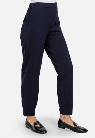 HELMIDGE Loosefit Stoffhose in Blau