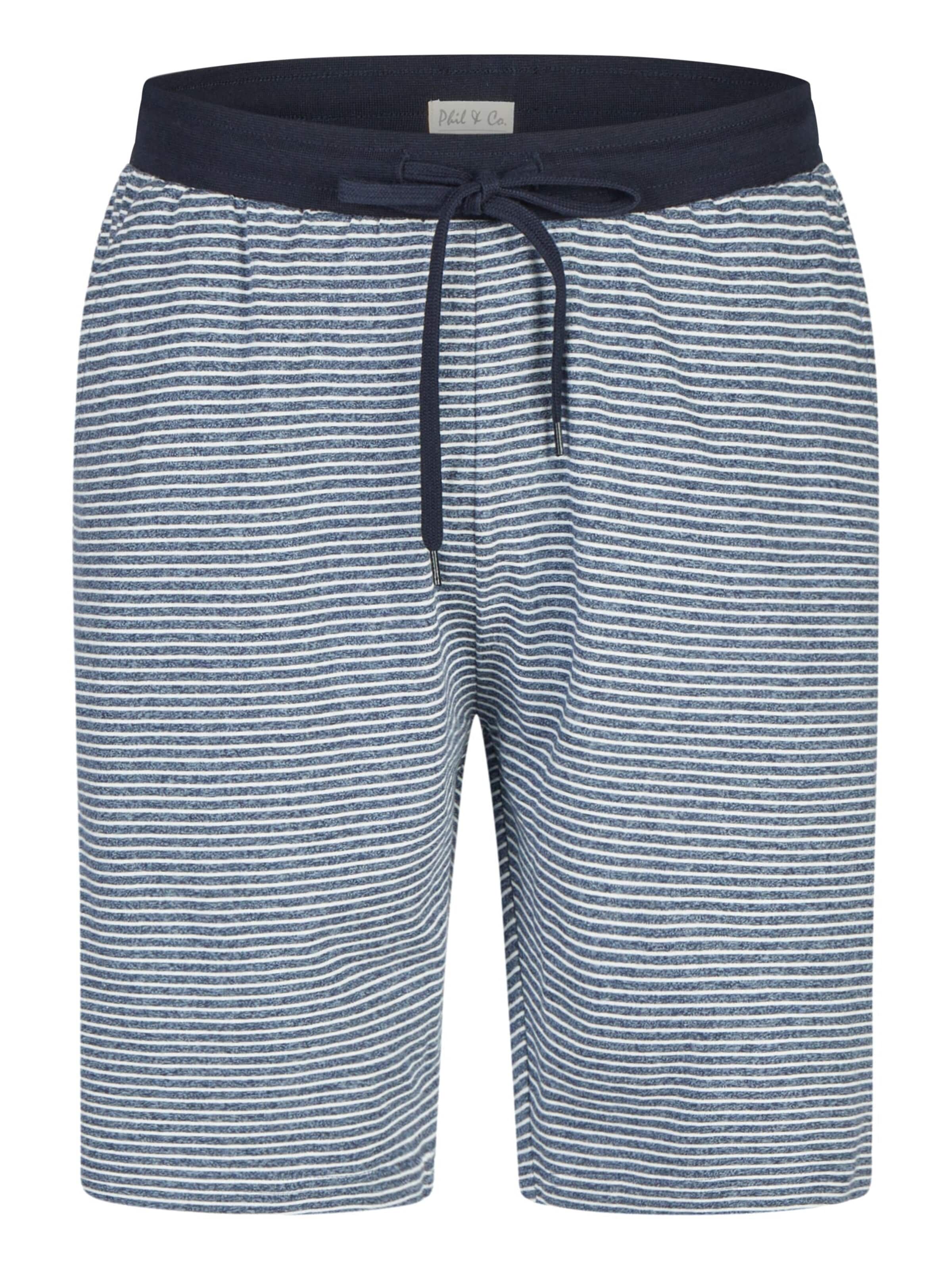 Phil & Co. Berlin Pyjama kurz 'Fashionable'‌ in Blau
