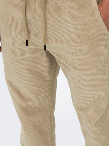 regular Pantaloni 'ONSLinus' di Only & Sons in beige
