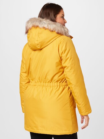 ONLY Carmakoma Winter parka 'IRENA' in Yellow