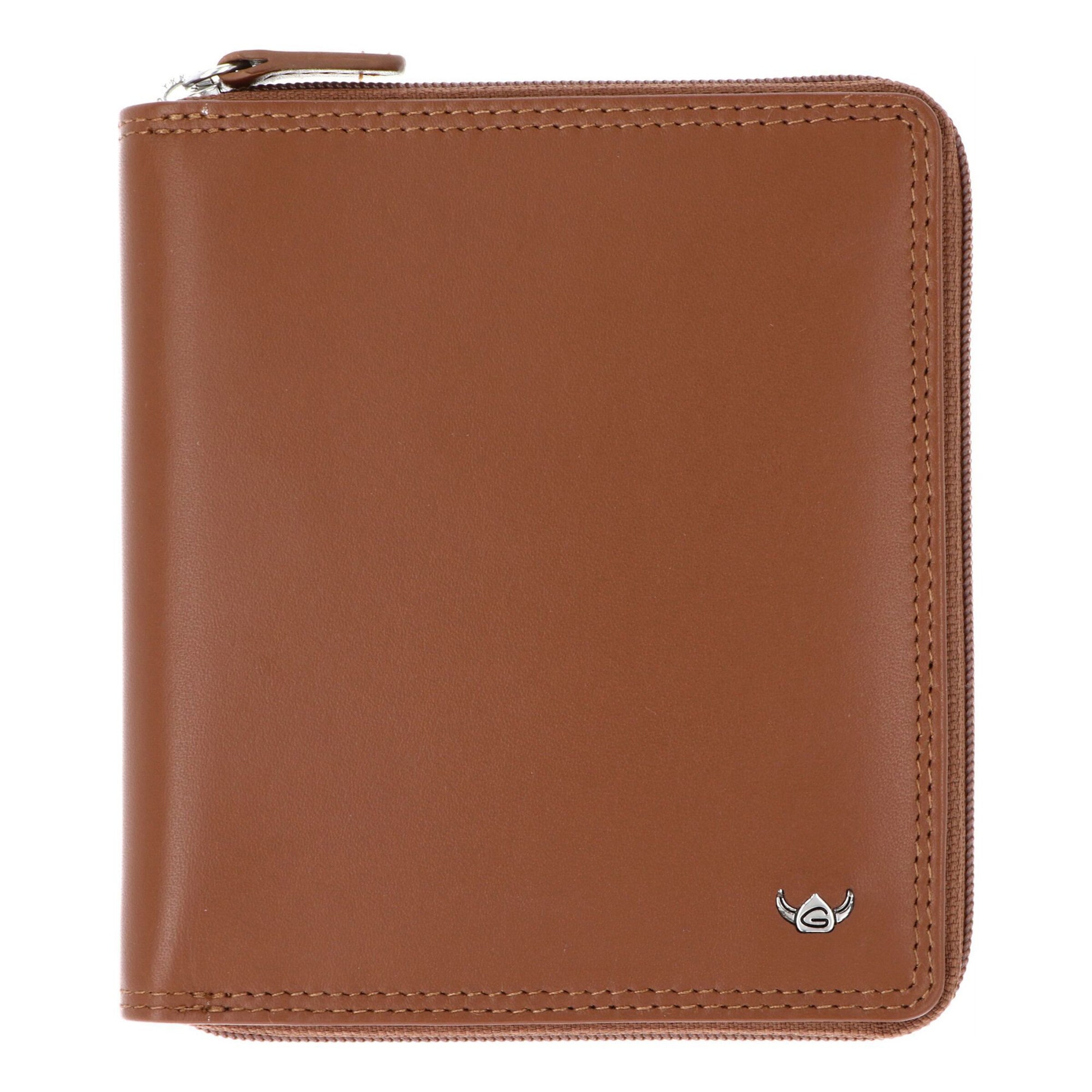 Porte-monnaies 'Polo' GOLDEN HEAD en marron : devant