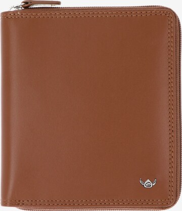Porte-monnaies 'Polo' GOLDEN HEAD en marron : devant
