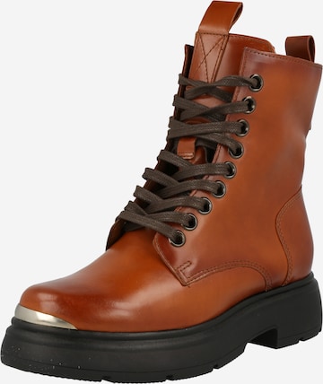 MJUS Lace-Up Ankle Boots 'CAPMETAL' in Brown: front