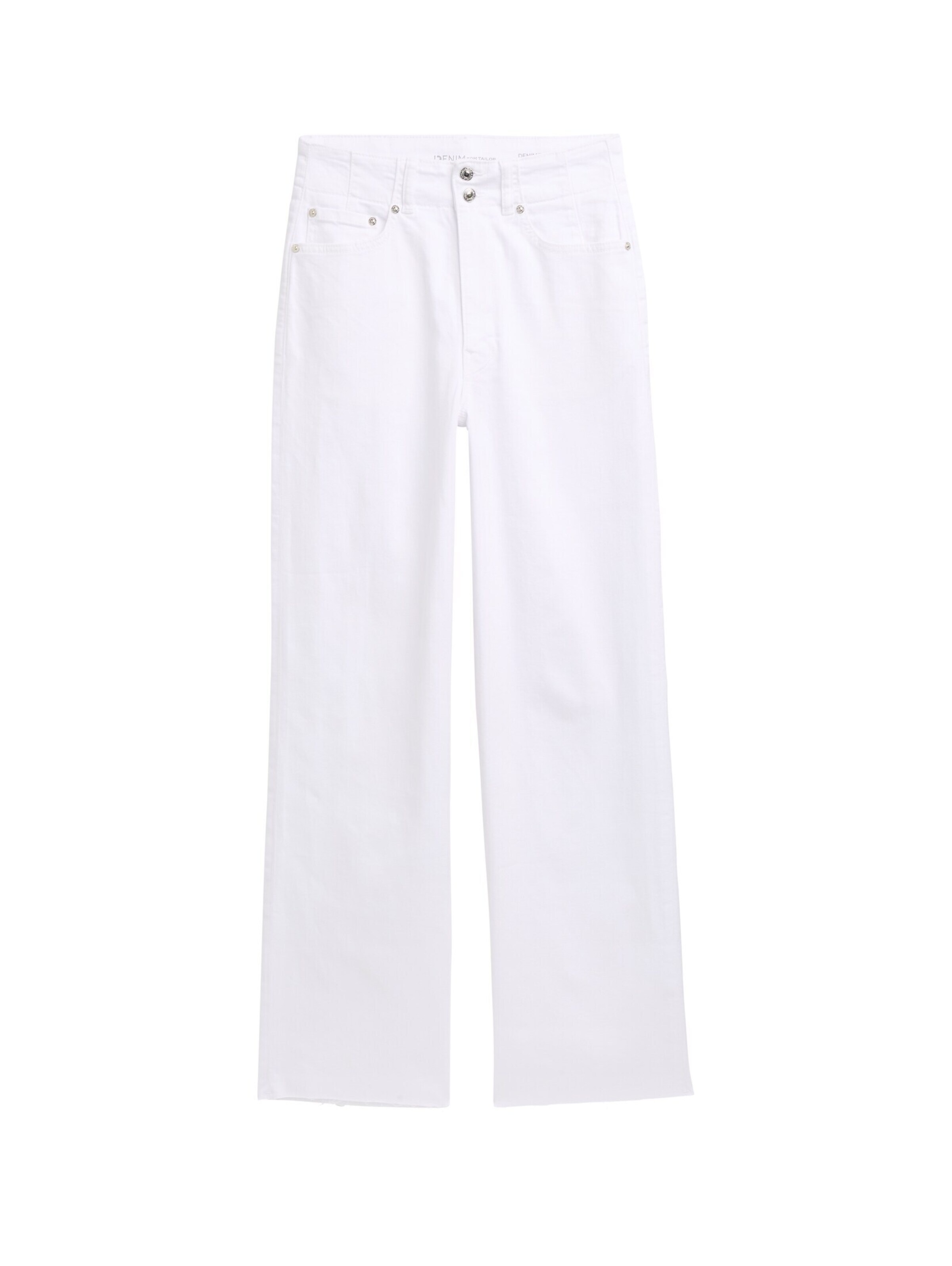 Wide Leg Jean TOM TAILOR DENIM en blanc : devant