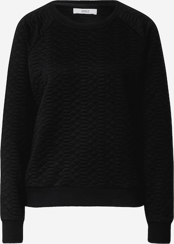 ONLY Sweatshirt 'onlDEBRA' in Black: front