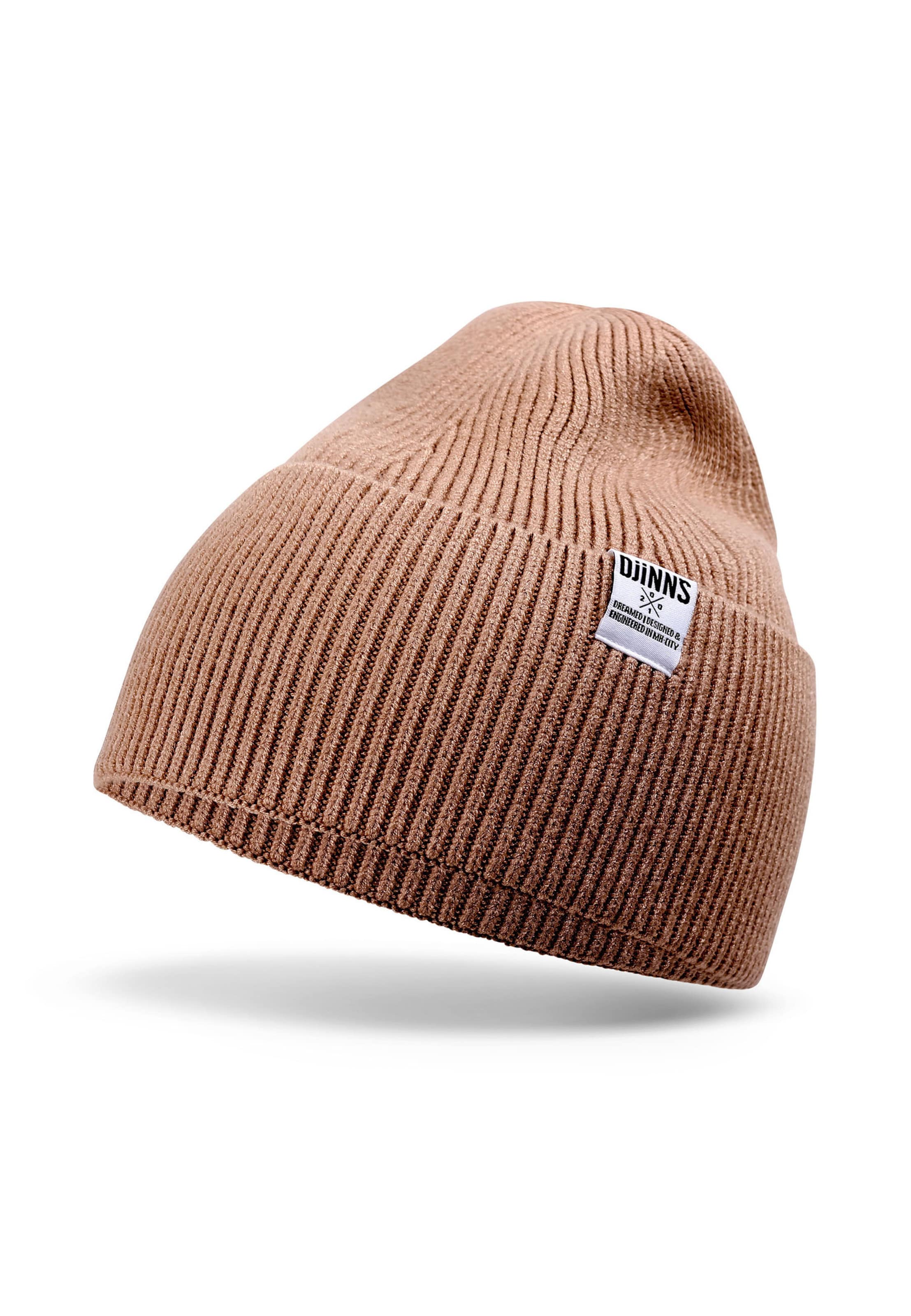 Bonnet 'Wooly' DJINNS en beige : devant