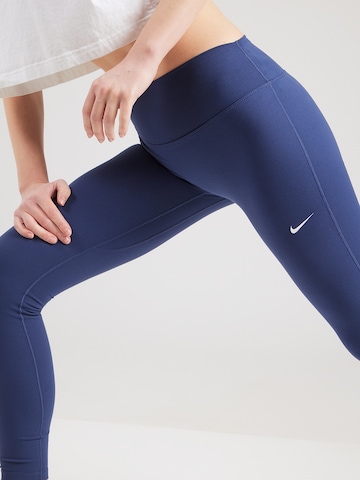 NIKE Skinny Sportnadrágok 'ONE' - kék