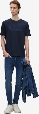 LTB Jeans Shirt 'LTB Jeans Herren-T-Shirt mit Logo-Print' in Blauw: voorkant