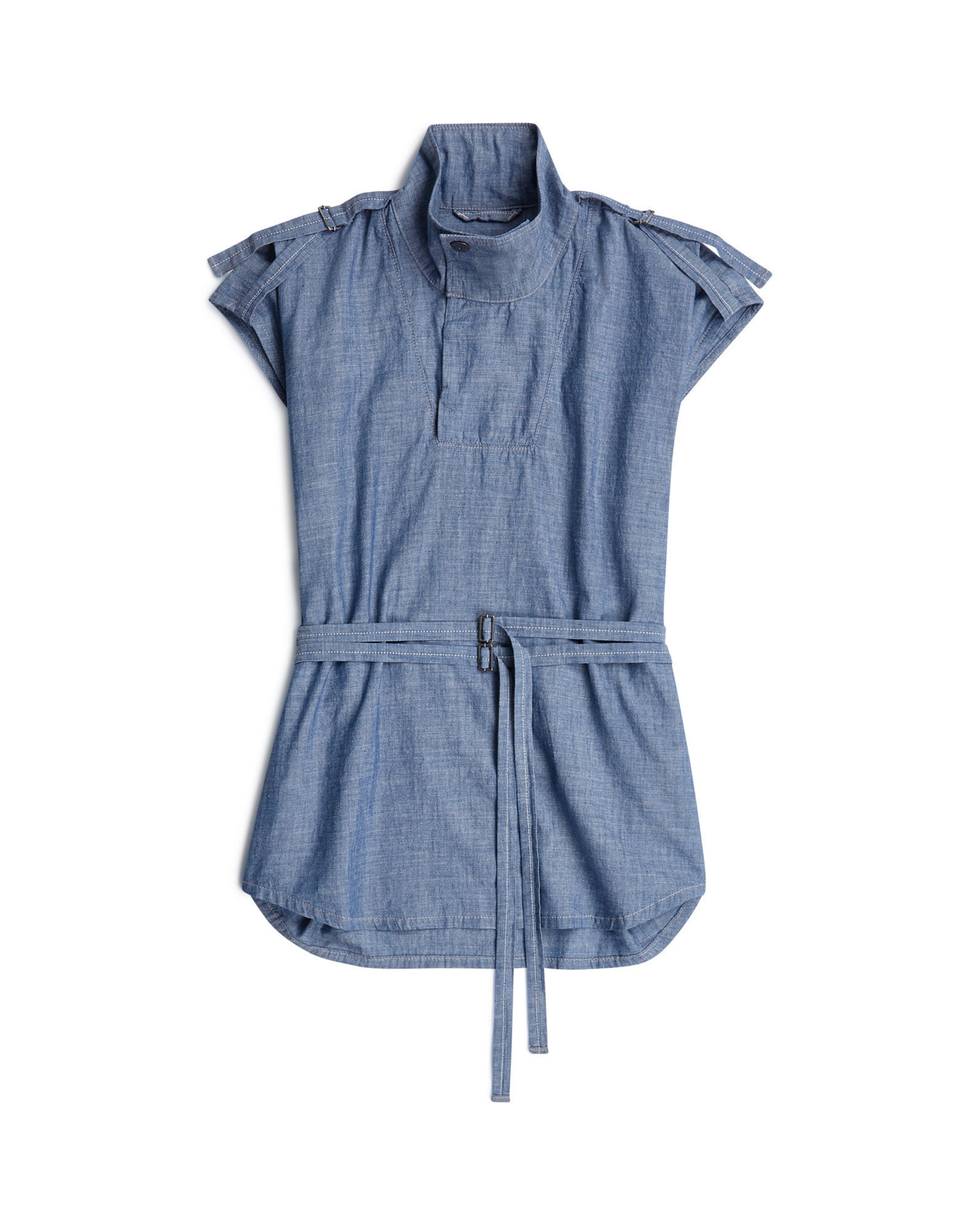 G-STAR T-shirt 'Doubled Belted Shirt' en L en noir, Vue avec produit