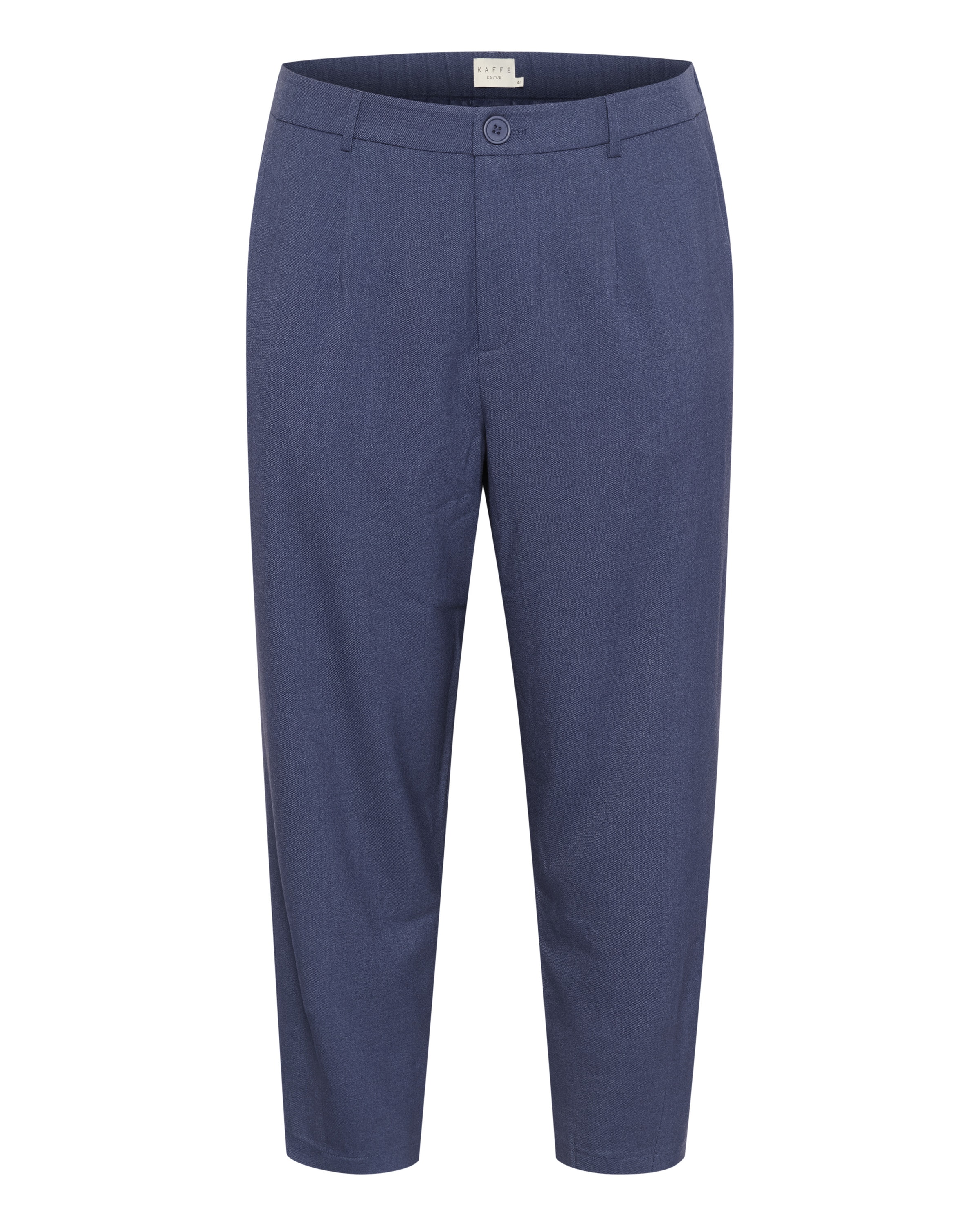 KAFFE CURVE Pleat-front trousers 'Merla' in Blue: front