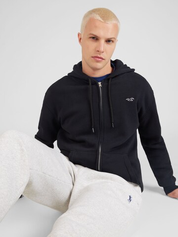 HOLLISTER Bluza rozpinana w kolorze czarny