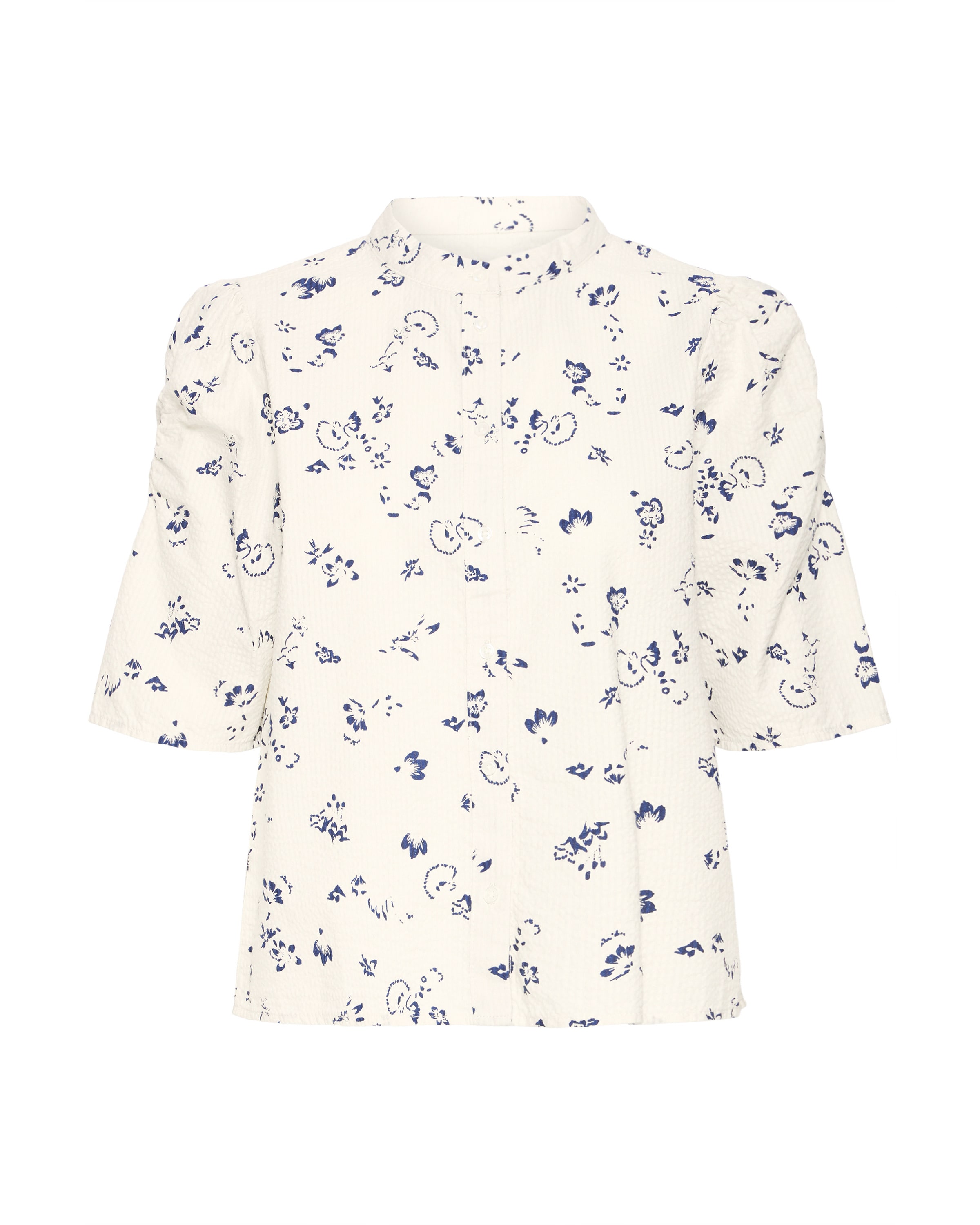 ICHI Bluse 'IHQWINA SH2' i hvid: forside