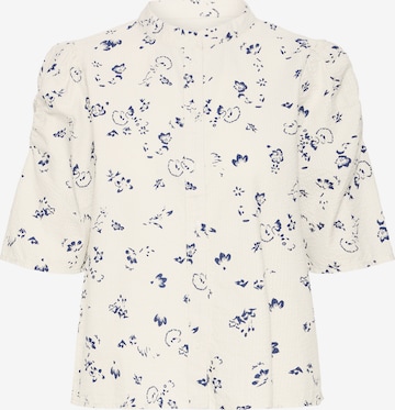 ICHI Bluse 'IHQWINA SH2' i hvid: forside