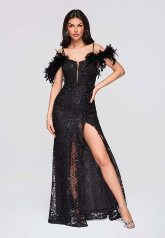 Ombre Evening dress in Black: front