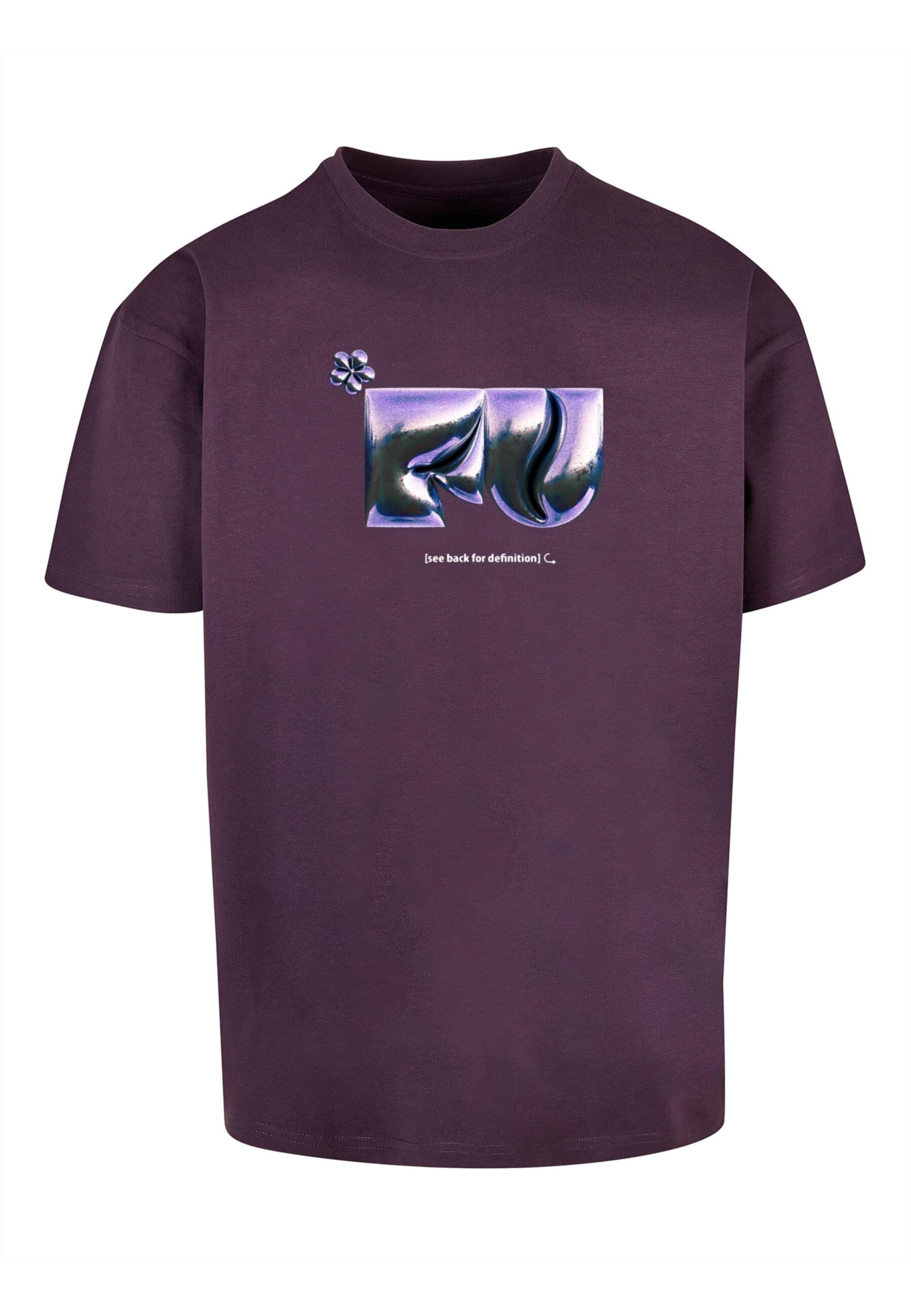 MT Upscale Μπλουζάκι 'FU' σε λιλά: μπροστά