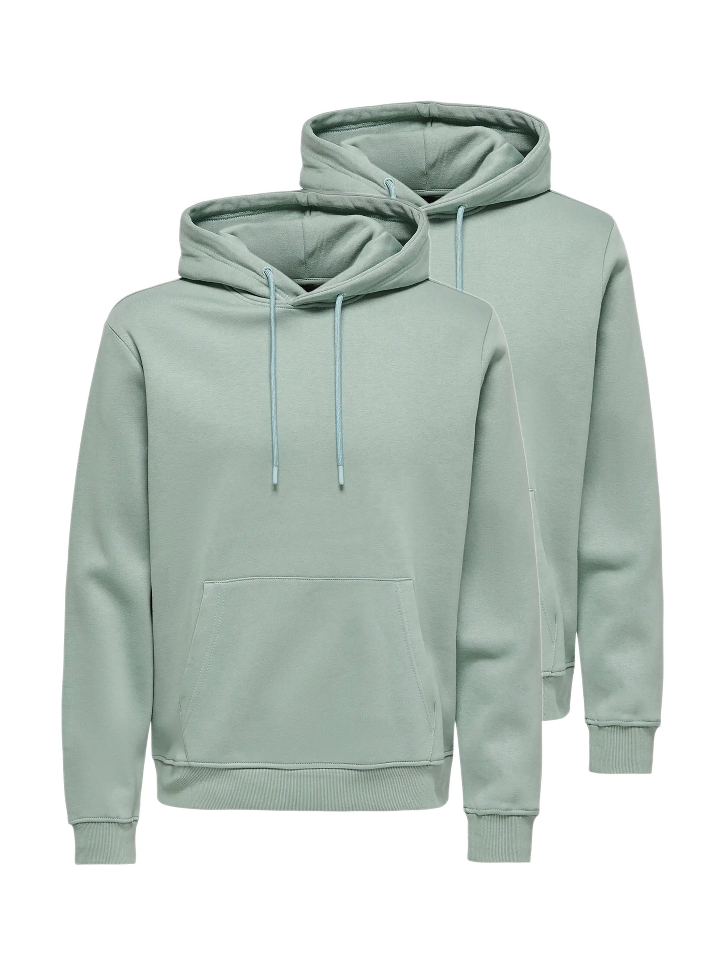 Only & Sons Sweatshirt 'Connor' in Green: front