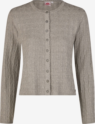 SPIETH & WENSKY Gebreid vest 'Hummeltal' in Zilver: voorkant