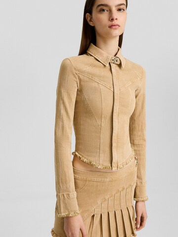 Veste mi-saison Bershka en beige