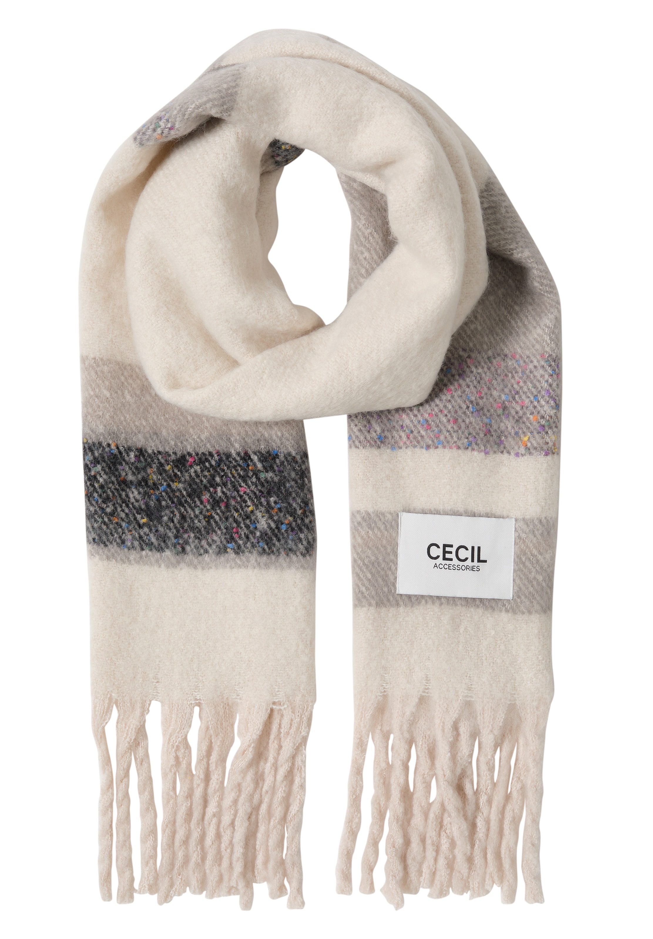 CECIL Scarf in Grey: front