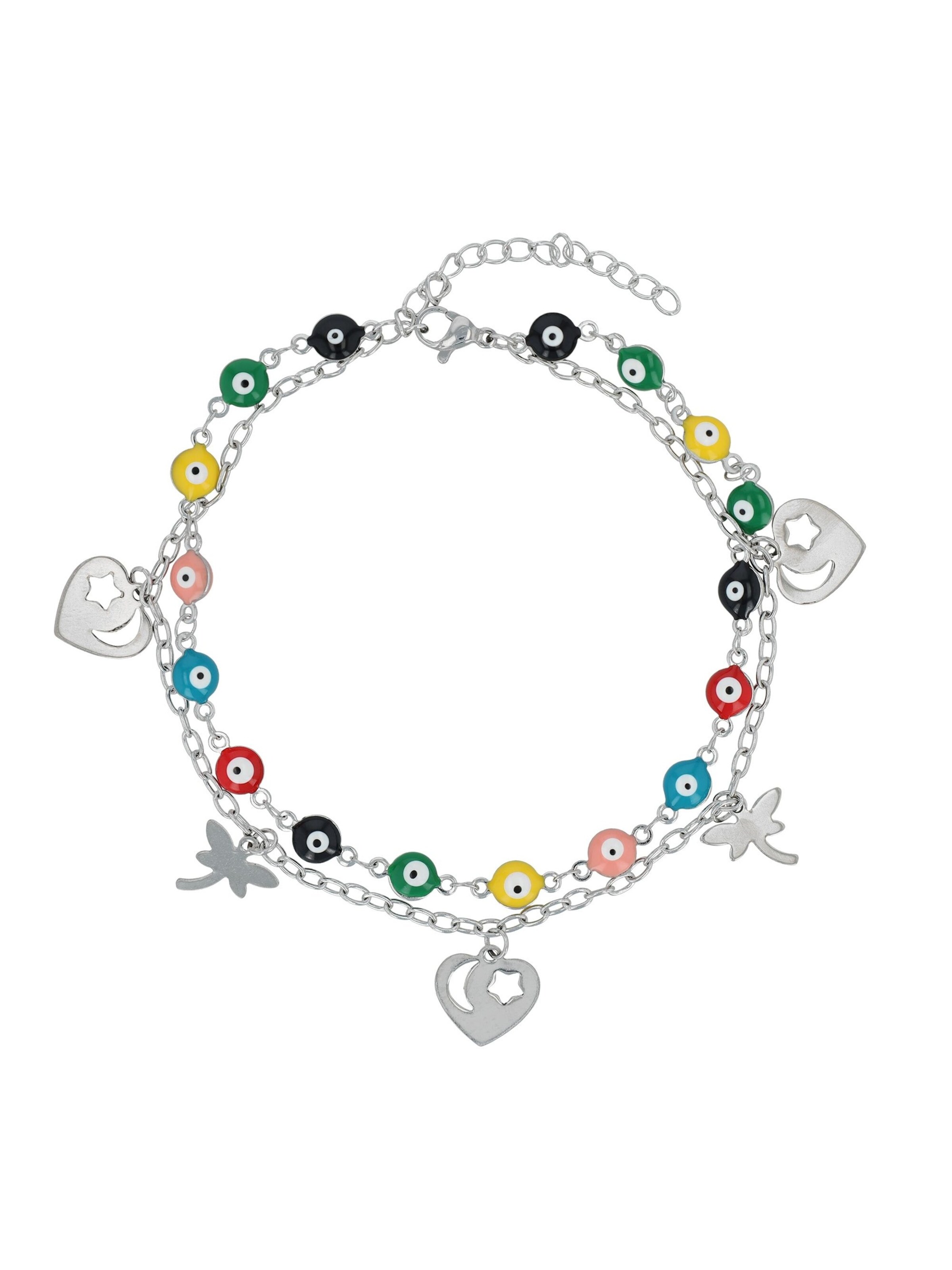 Akzent Fußschmuck 'Prisara'‌‌‌‌‌‌‌‌‌‌ in Silber: Vorderseite