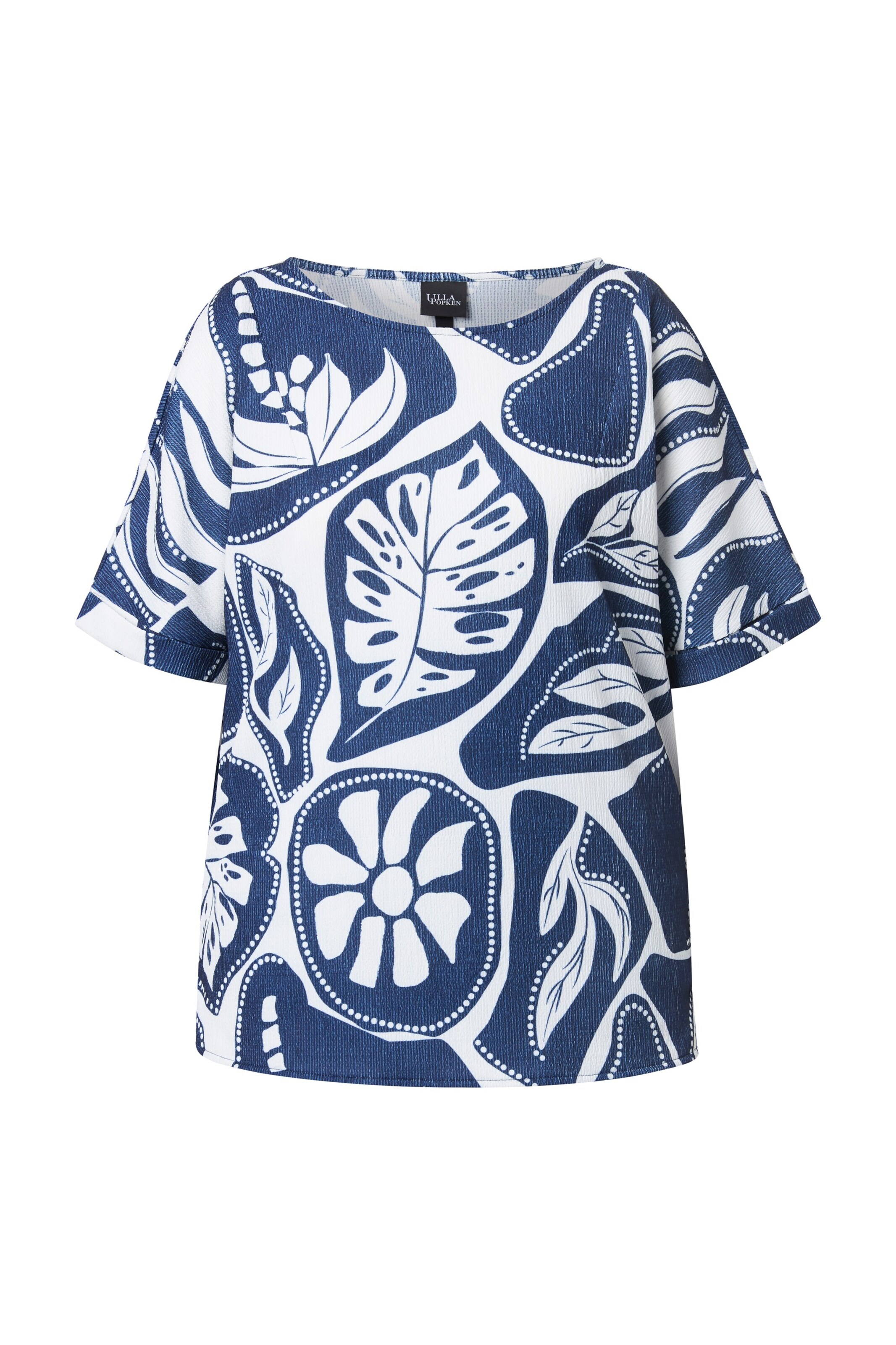 Ulla Popken T-Shirt in Blau: Vorderseite