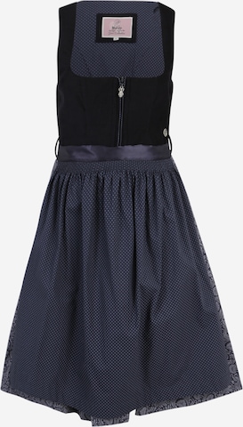 MARJO Dirndl 'GR-8-Conny' in Blauw: voorkant