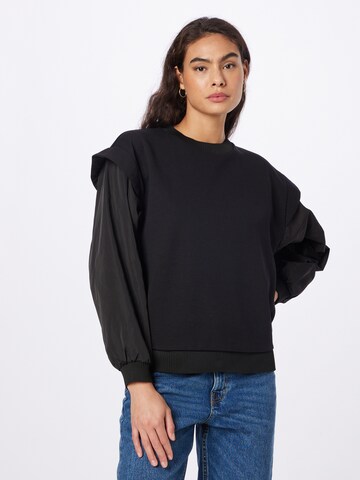 Sisley Sweatshirt in Zwart: voorkant