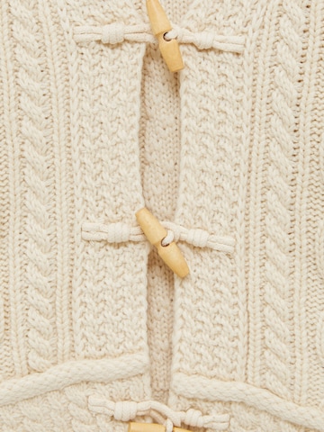 Pull&Bear Knit Cardigan in Beige