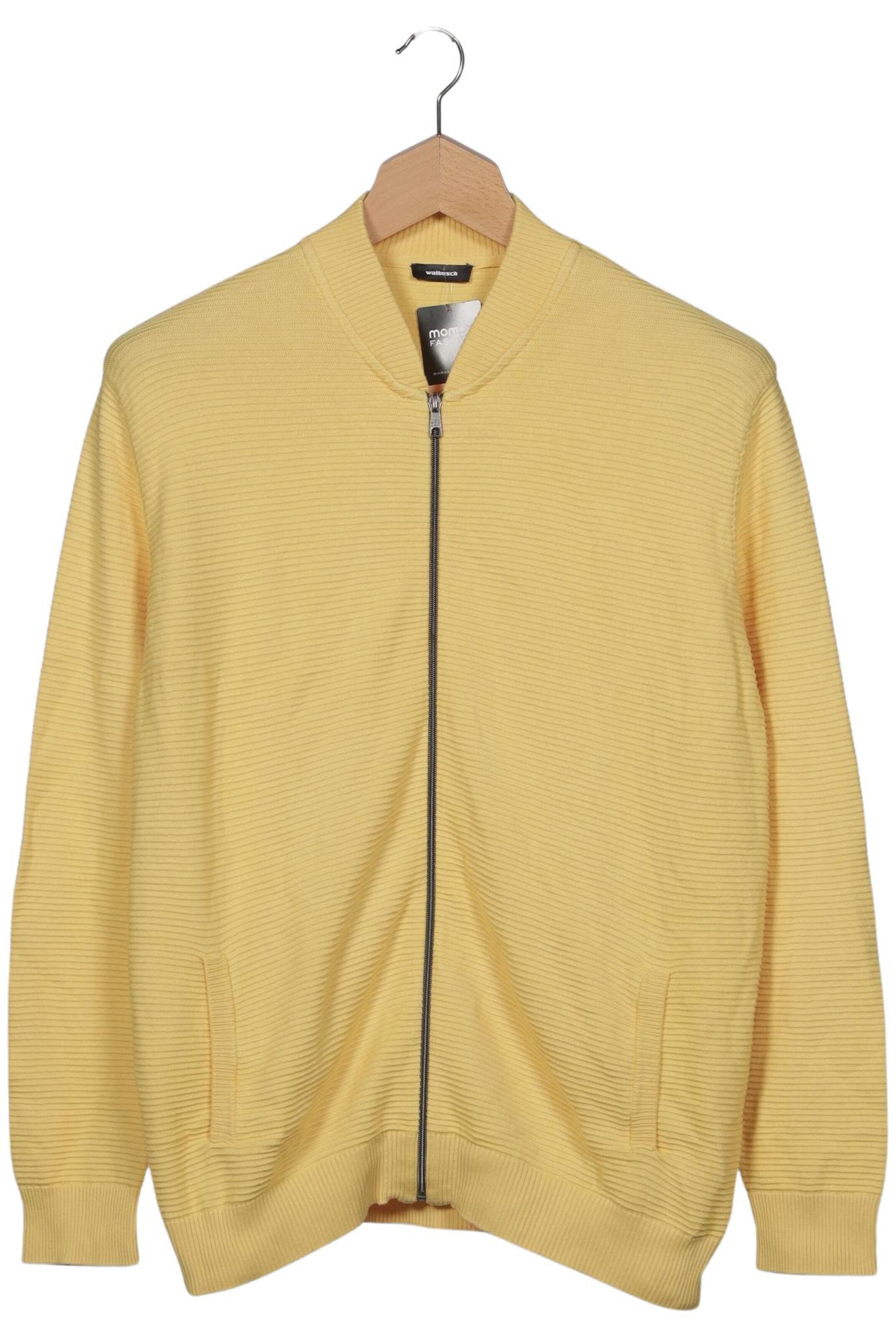 Walbusch Sweater & Cardigan in XXL in Yellow: front