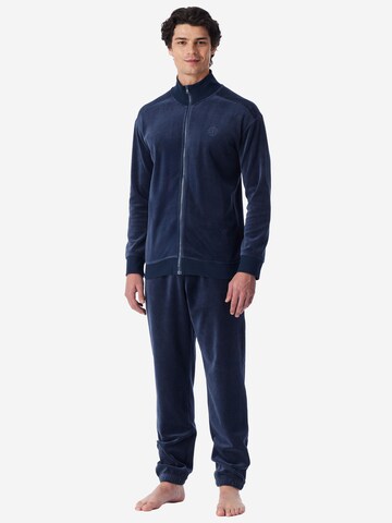 SCHIESSER Loungeanzug ' Casual Nightwear ' in Blau: Vorderseite
