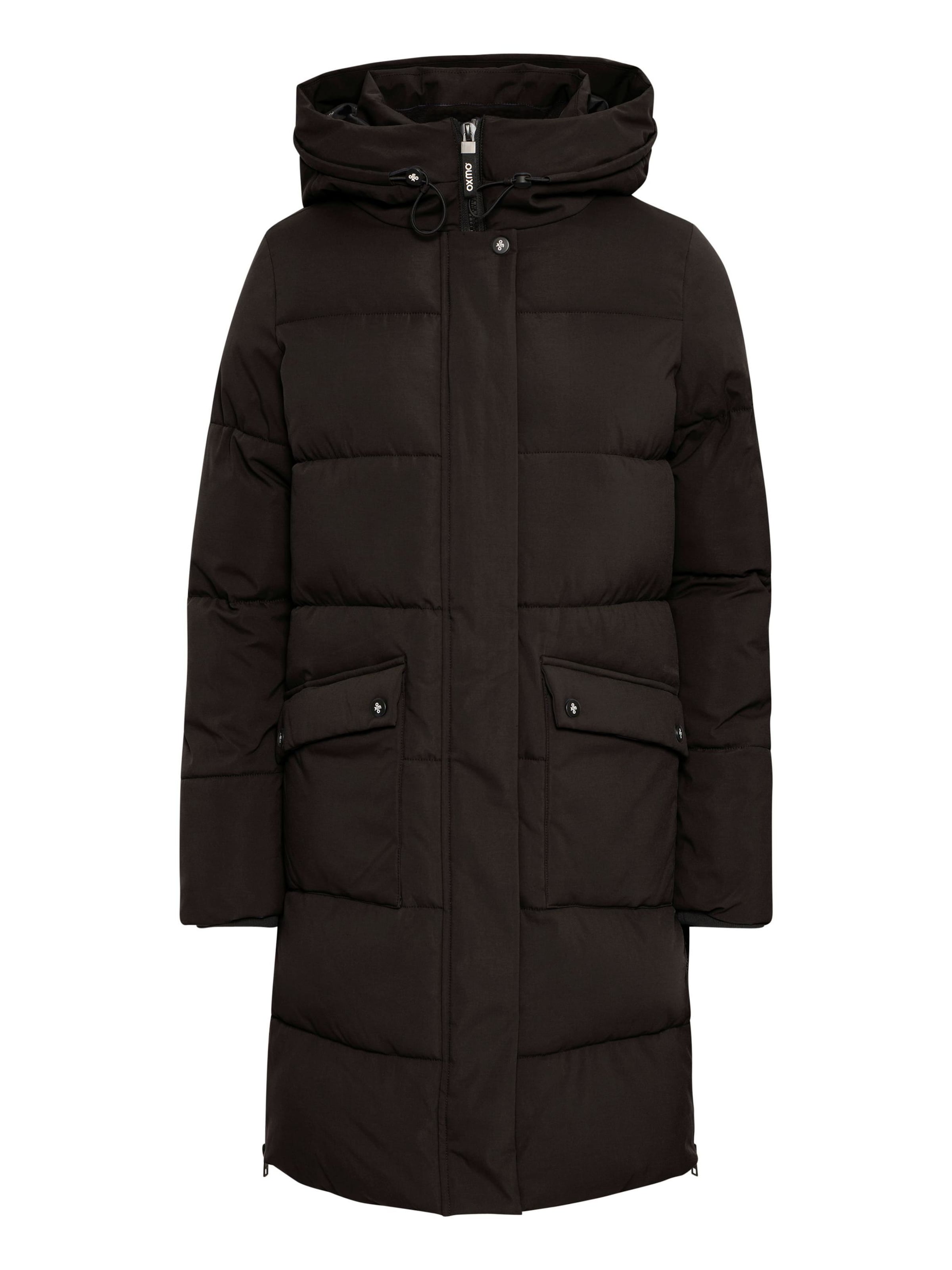 Manteau d’hiver Oxmo en noir : devant