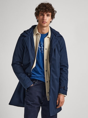 Pepe Jeans Between-Seasons Coat ' BRODERICK ' in Blue: front