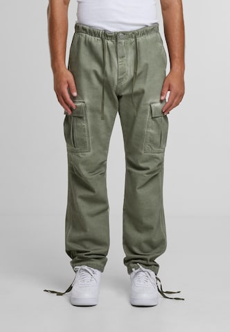 2Y Premium Loosefit Cargobroek 'Lunas' in Groen: voorkant