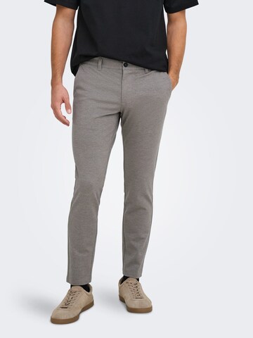 Only & Sons Slimfit Broek 'Mark' in Grijs