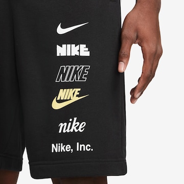 Nike Sportswear Regularen Hlače | črna barva