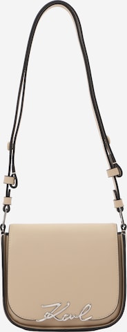 Sac à bandoulière Karl Lagerfeld en marron : devant