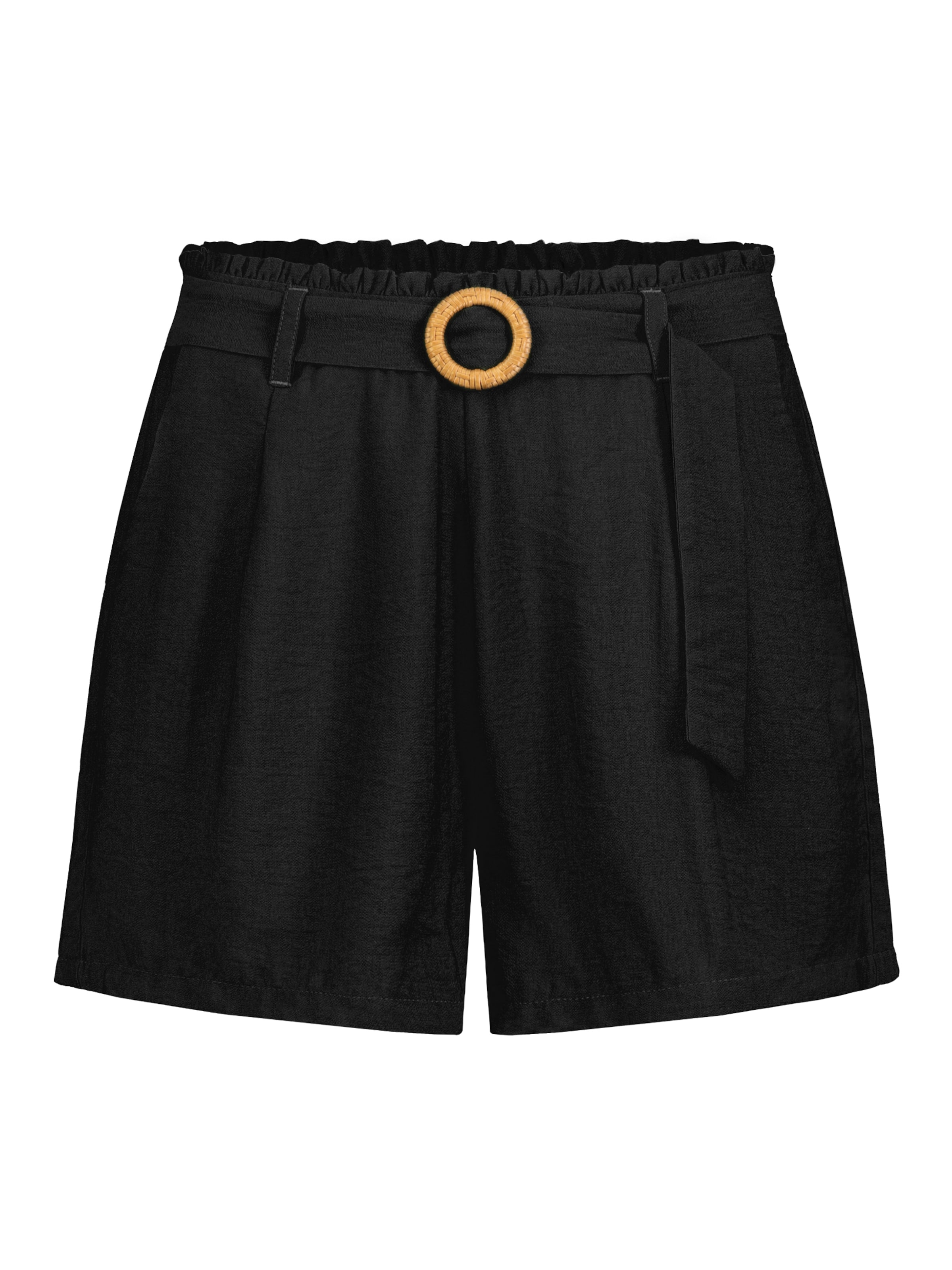 Sublevel Shorts in Schwarz: Vorderseite