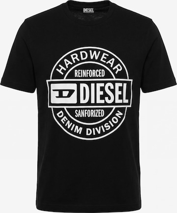 T-Shirt 'T-JUST 250218' DIESEL en noir : devant