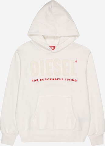 DIESEL Sweatshirt 'SKALO OVER' i vit: framsida