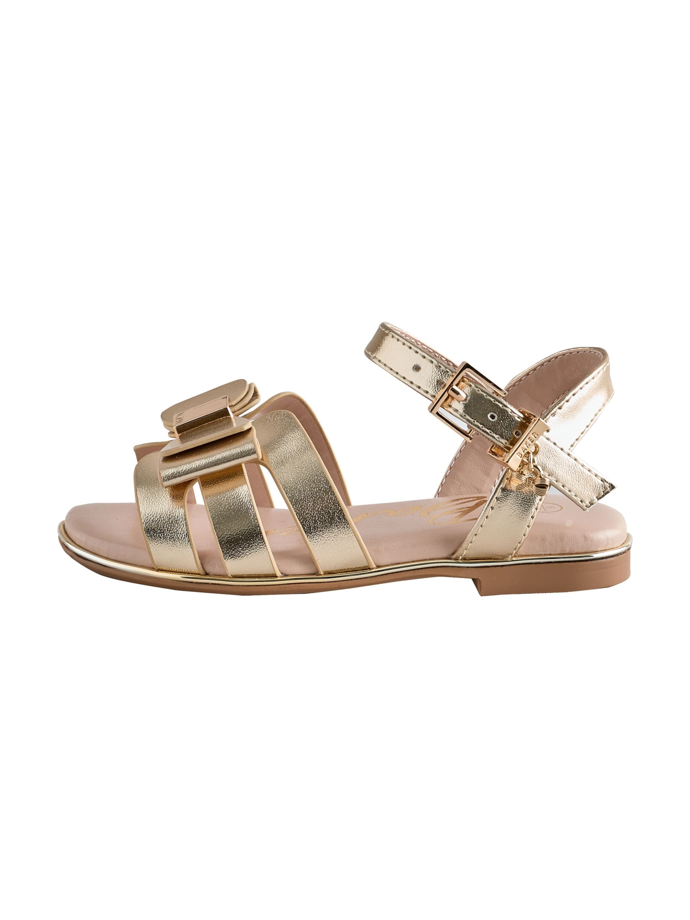 Baker by Ted Baker Босоножки в Золотой: спереди
