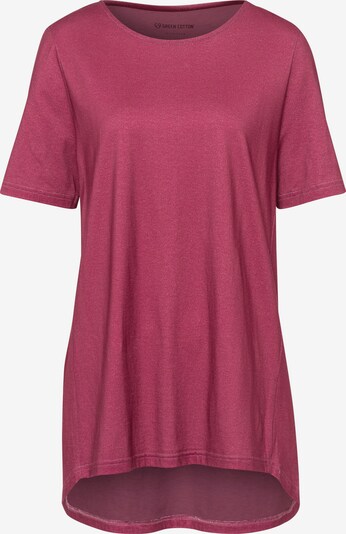 Green Cotton T-Shirt in rotviolett, Produktansicht