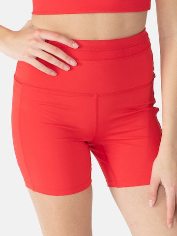Spyder - Skinny Calças de desporto em vermelho